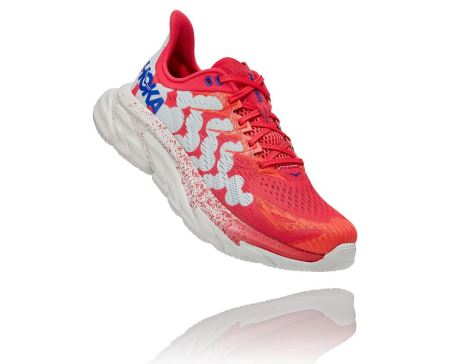 Hoka One One Clifton Edge Geometric Mulher - Tenis Caminhada Rosa / Azuis Floral | PT-niW7Kq7